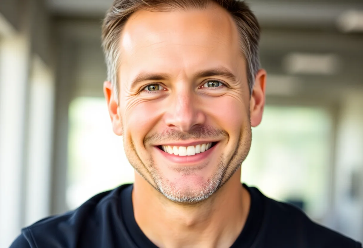 Portrait of a smiling man named Mark.